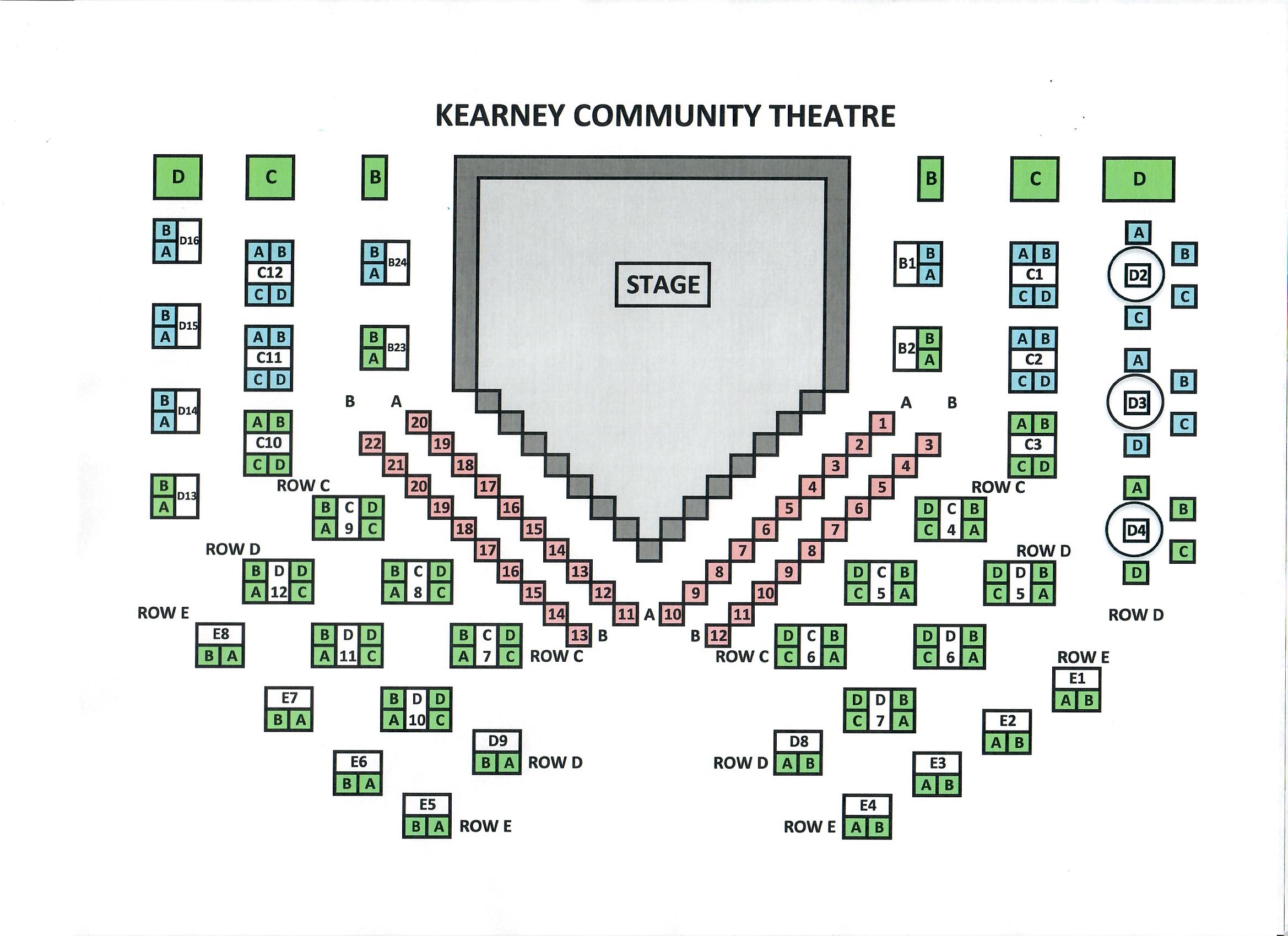 Seating Chart - Kearney Community Theatre